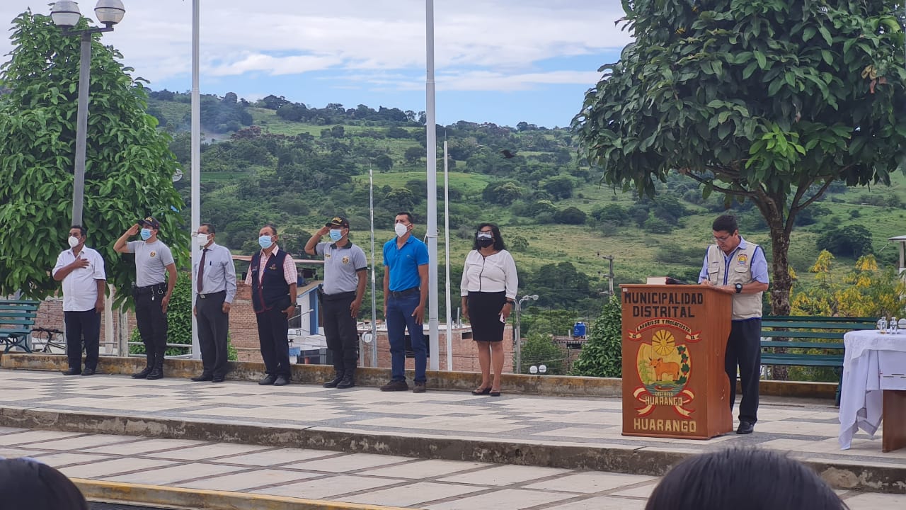 DISTRITO DE HUARANGO CELEBRO SUS 56 AÑOS DE CREACIÓN POLITICA.